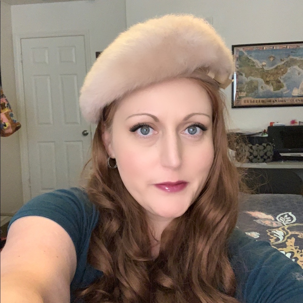 Vintage Angora Kangol Design made in England Beret